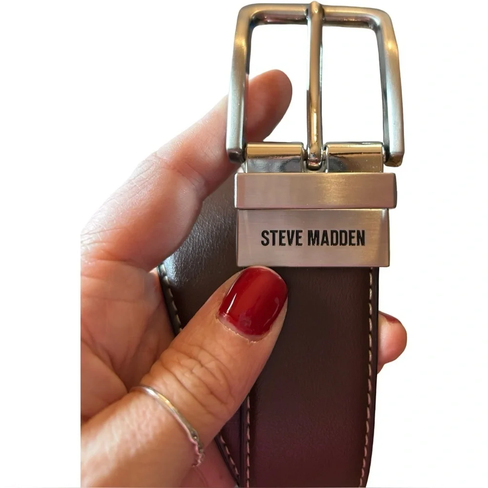 Men’s Steve Madden Interchangeable Belt – Brown & Black, 38–40